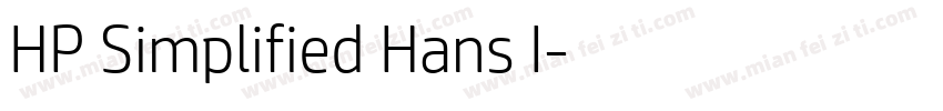 HP Simplified Hans I字体转换